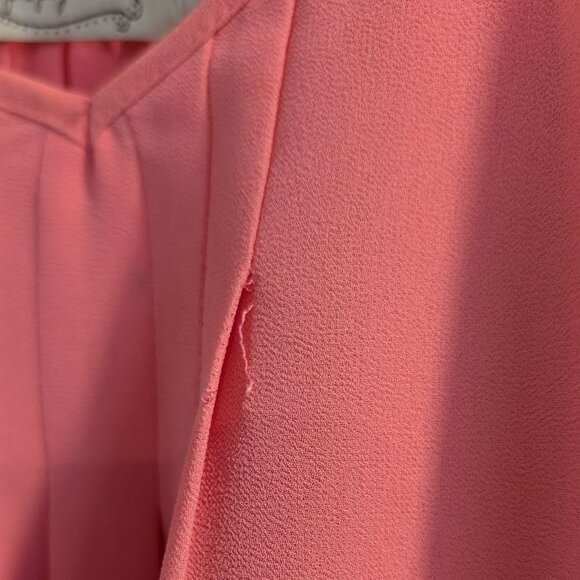 Coral Pink Tank Top Blouse - Propoganda - Picture 2 of 5